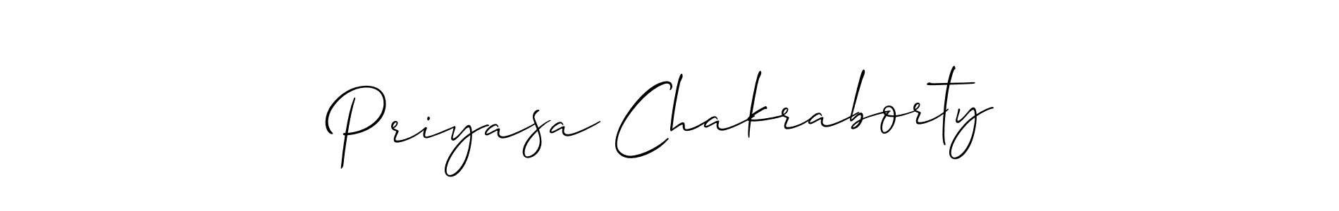 Make a beautiful signature design for name Priyasa Chakraborty. Use this online signature maker to create a handwritten signature for free. Priyasa Chakraborty signature style 2 images and pictures png