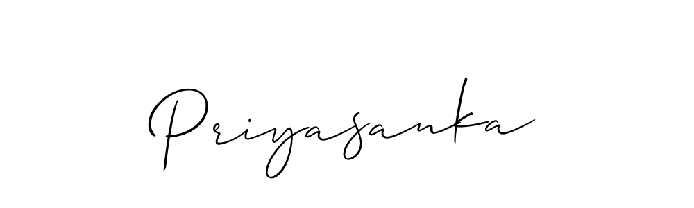 Similarly Allison_Script is the best handwritten signature design. Signature creator online .You can use it as an online autograph creator for name Priyasanka. Priyasanka signature style 2 images and pictures png