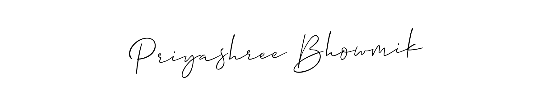 It looks lik you need a new signature style for name Priyashree Bhowmik. Design unique handwritten (Allison_Script) signature with our free signature maker in just a few clicks. Priyashree Bhowmik signature style 2 images and pictures png