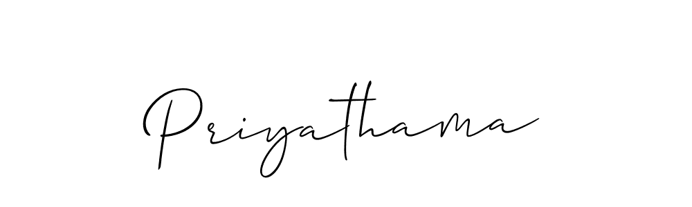 You should practise on your own different ways (Allison_Script) to write your name (Priyathama) in signature. don't let someone else do it for you. Priyathama signature style 2 images and pictures png