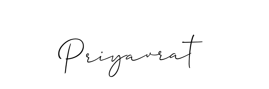 Use a signature maker to create a handwritten signature online. With this signature software, you can design (Allison_Script) your own signature for name Priyavrat. Priyavrat signature style 2 images and pictures png