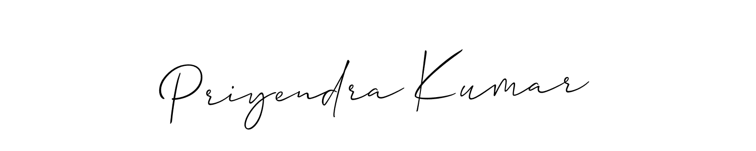 Design your own signature with our free online signature maker. With this signature software, you can create a handwritten (Allison_Script) signature for name Priyendra Kumar. Priyendra Kumar signature style 2 images and pictures png