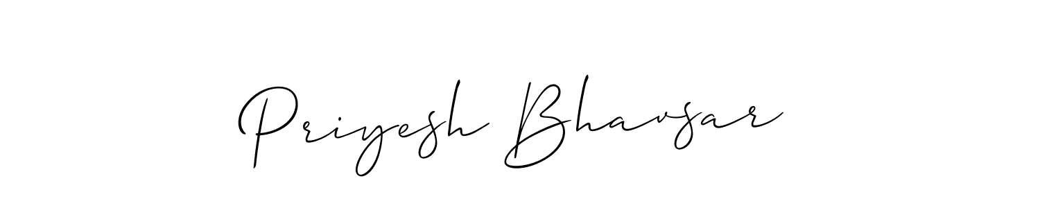 Also You can easily find your signature by using the search form. We will create Priyesh Bhavsar name handwritten signature images for you free of cost using Allison_Script sign style. Priyesh Bhavsar signature style 2 images and pictures png