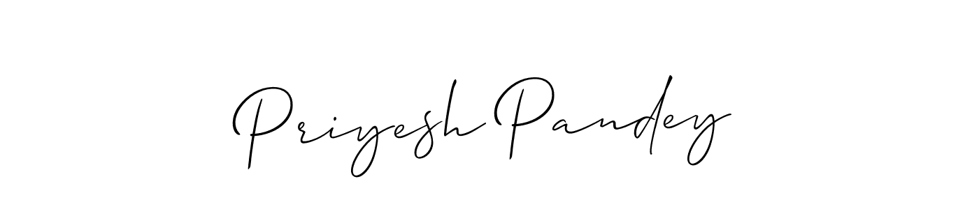 Make a short Priyesh Pandey signature style. Manage your documents anywhere anytime using Allison_Script. Create and add eSignatures, submit forms, share and send files easily. Priyesh Pandey signature style 2 images and pictures png