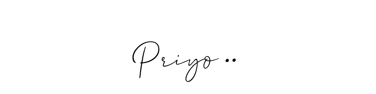 Once you've used our free online signature maker to create your best signature Allison_Script style, it's time to enjoy all of the benefits that Priyo •• name signing documents. Priyo •• signature style 2 images and pictures png