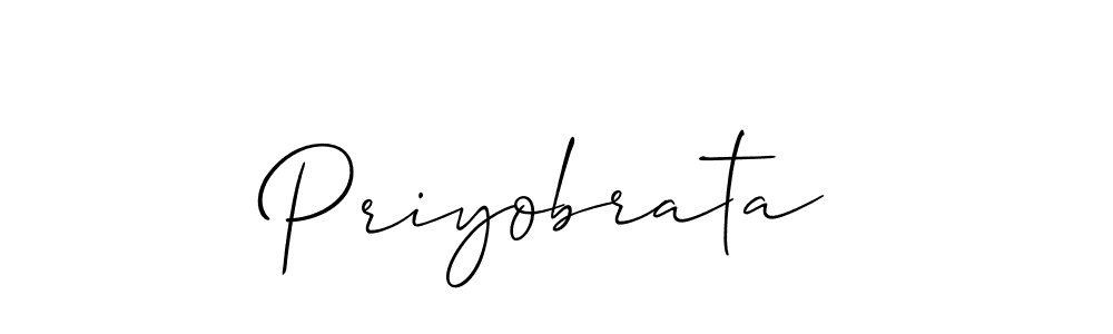 Use a signature maker to create a handwritten signature online. With this signature software, you can design (Allison_Script) your own signature for name Priyobrata. Priyobrata signature style 2 images and pictures png