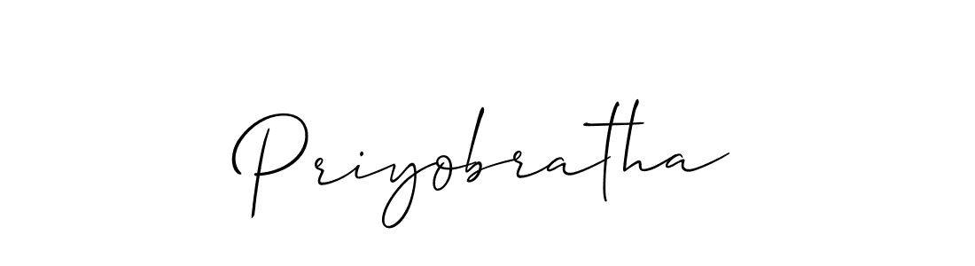 Allison_Script is a professional signature style that is perfect for those who want to add a touch of class to their signature. It is also a great choice for those who want to make their signature more unique. Get Priyobratha name to fancy signature for free. Priyobratha signature style 2 images and pictures png