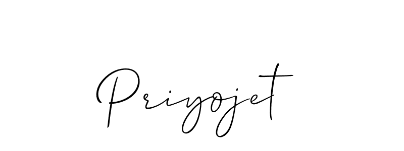 How to make Priyojet name signature. Use Allison_Script style for creating short signs online. This is the latest handwritten sign. Priyojet signature style 2 images and pictures png