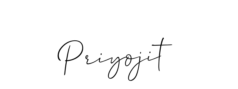 if you are searching for the best signature style for your name Priyojit. so please give up your signature search. here we have designed multiple signature styles  using Allison_Script. Priyojit signature style 2 images and pictures png