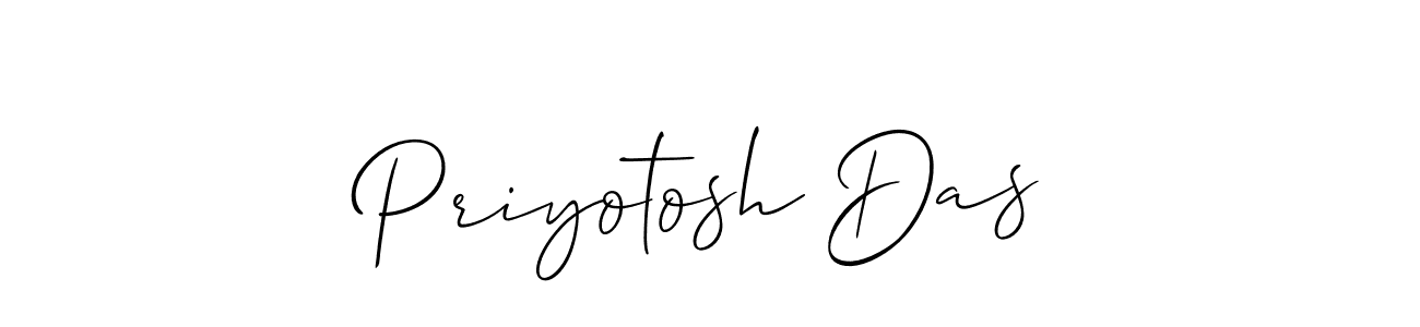 Design your own signature with our free online signature maker. With this signature software, you can create a handwritten (Allison_Script) signature for name Priyotosh Das. Priyotosh Das signature style 2 images and pictures png