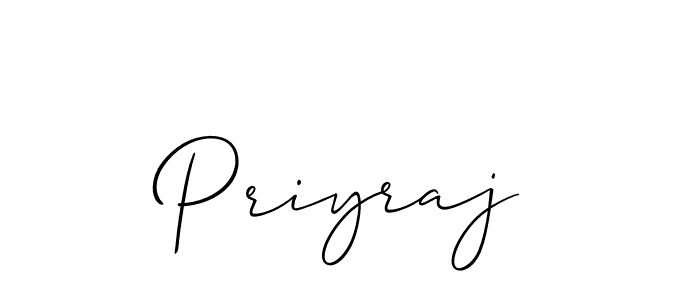 Design your own signature with our free online signature maker. With this signature software, you can create a handwritten (Allison_Script) signature for name Priyraj. Priyraj signature style 2 images and pictures png