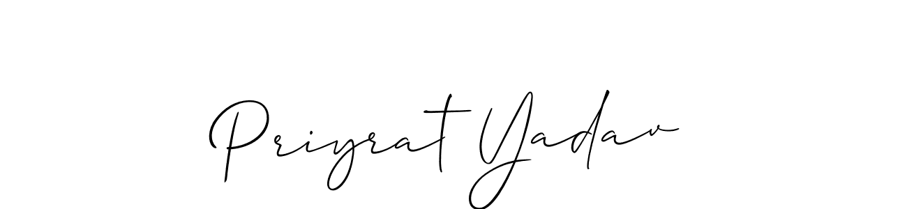 You can use this online signature creator to create a handwritten signature for the name Priyrat Yadav. This is the best online autograph maker. Priyrat Yadav signature style 2 images and pictures png