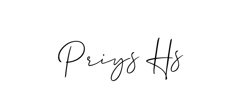 Check out images of Autograph of Priys Hs name. Actor Priys Hs Signature Style. Allison_Script is a professional sign style online. Priys Hs signature style 2 images and pictures png