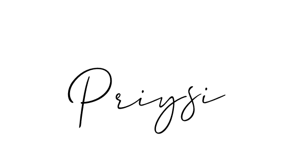 Also You can easily find your signature by using the search form. We will create Priysi name handwritten signature images for you free of cost using Allison_Script sign style. Priysi signature style 2 images and pictures png