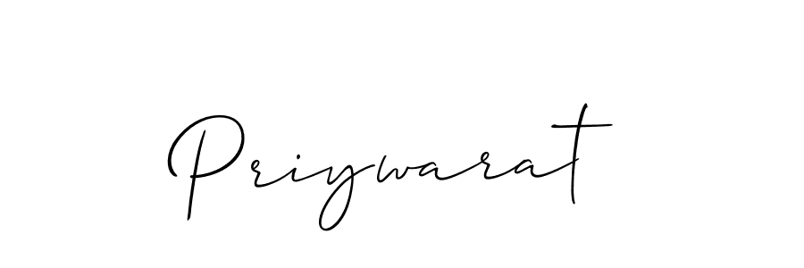 How to make Priywarat signature? Allison_Script is a professional autograph style. Create handwritten signature for Priywarat name. Priywarat signature style 2 images and pictures png