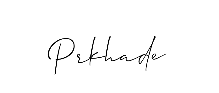 Make a beautiful signature design for name Prkhade. Use this online signature maker to create a handwritten signature for free. Prkhade signature style 2 images and pictures png