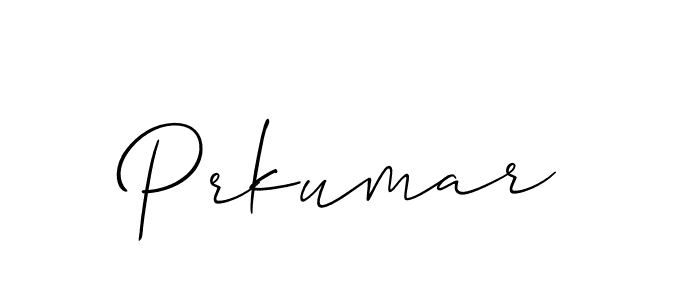 Also You can easily find your signature by using the search form. We will create Prkumar name handwritten signature images for you free of cost using Allison_Script sign style. Prkumar signature style 2 images and pictures png