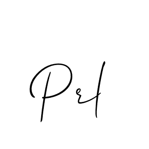 How to make Prl signature? Allison_Script is a professional autograph style. Create handwritten signature for Prl name. Prl signature style 2 images and pictures png