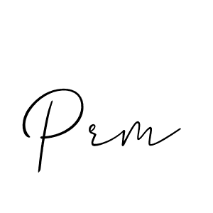 Make a beautiful signature design for name Prm. With this signature (Allison_Script) style, you can create a handwritten signature for free. Prm signature style 2 images and pictures png