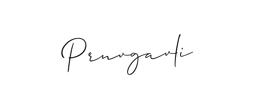 Use a signature maker to create a handwritten signature online. With this signature software, you can design (Allison_Script) your own signature for name Prnvgavli. Prnvgavli signature style 2 images and pictures png