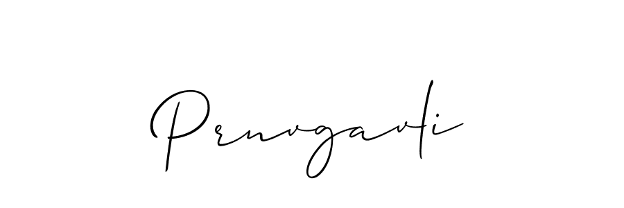 Use a signature maker to create a handwritten signature online. With this signature software, you can design (Allison_Script) your own signature for name Prnvgavli. Prnvgavli signature style 2 images and pictures png