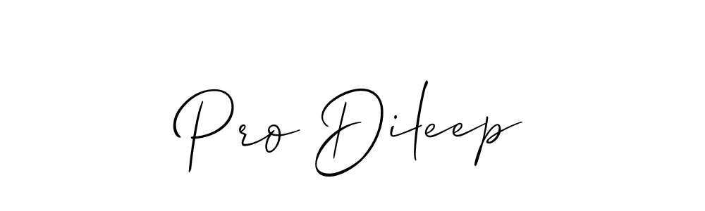Similarly Allison_Script is the best handwritten signature design. Signature creator online .You can use it as an online autograph creator for name Pro Dileep. Pro Dileep signature style 2 images and pictures png