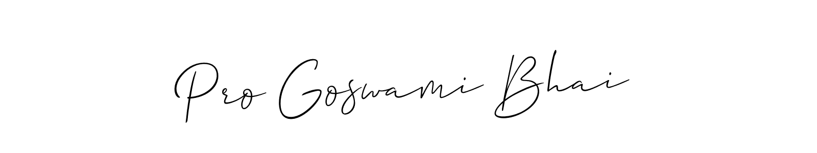 You can use this online signature creator to create a handwritten signature for the name Pro Goswami Bhai. This is the best online autograph maker. Pro Goswami Bhai signature style 2 images and pictures png