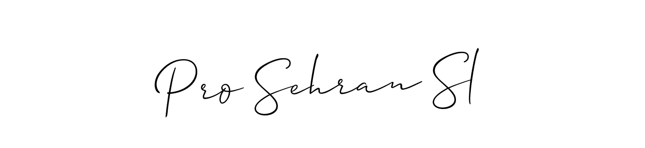 How to Draw Pro Sehran Sl signature style? Allison_Script is a latest design signature styles for name Pro Sehran Sl. Pro Sehran Sl signature style 2 images and pictures png