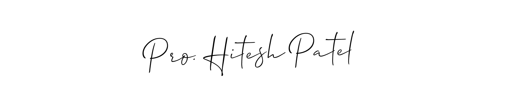 Once you've used our free online signature maker to create your best signature Allison_Script style, it's time to enjoy all of the benefits that Pro. Hitesh Patel name signing documents. Pro. Hitesh Patel signature style 2 images and pictures png