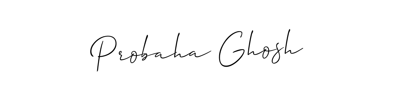 if you are searching for the best signature style for your name Probaha Ghosh. so please give up your signature search. here we have designed multiple signature styles  using Allison_Script. Probaha Ghosh signature style 2 images and pictures png