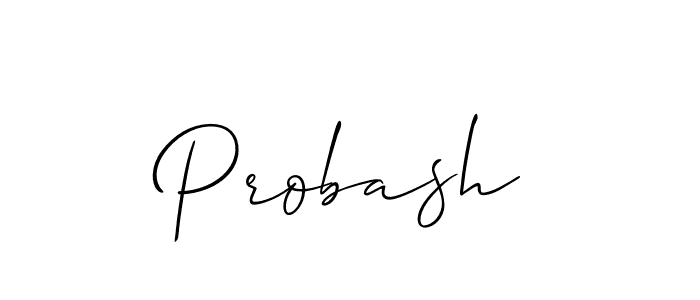 Create a beautiful signature design for name Probash. With this signature (Allison_Script) fonts, you can make a handwritten signature for free. Probash signature style 2 images and pictures png