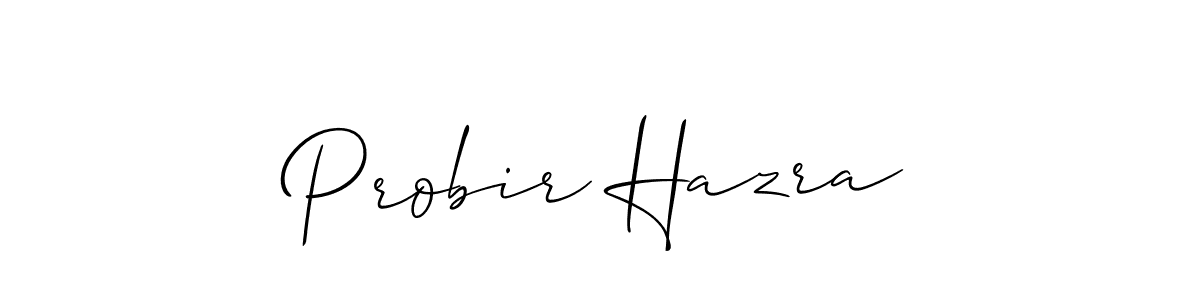 It looks lik you need a new signature style for name Probir Hazra. Design unique handwritten (Allison_Script) signature with our free signature maker in just a few clicks. Probir Hazra signature style 2 images and pictures png
