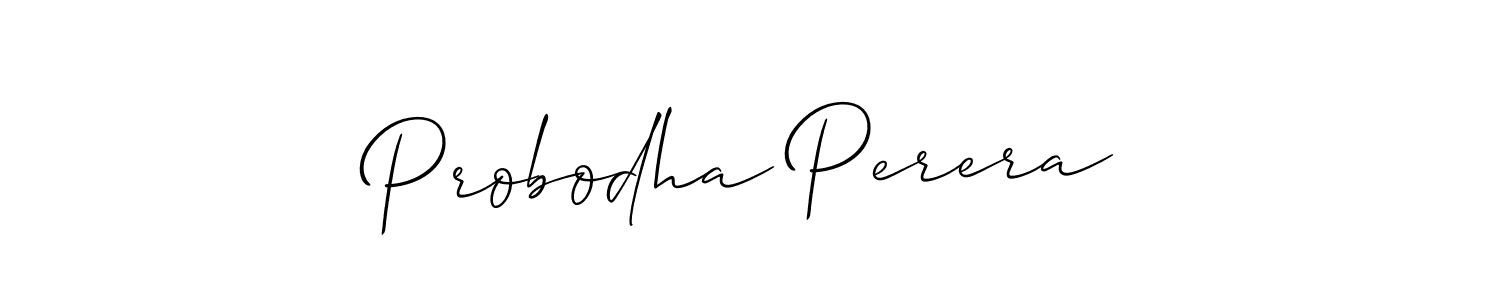 Once you've used our free online signature maker to create your best signature Allison_Script style, it's time to enjoy all of the benefits that Probodha Perera name signing documents. Probodha Perera signature style 2 images and pictures png