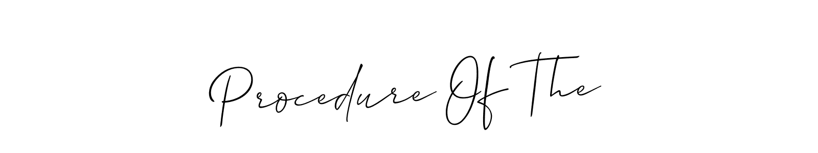 Similarly Allison_Script is the best handwritten signature design. Signature creator online .You can use it as an online autograph creator for name Procedure Of The. Procedure Of The signature style 2 images and pictures png