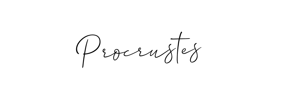 Once you've used our free online signature maker to create your best signature Allison_Script style, it's time to enjoy all of the benefits that Procrustes name signing documents. Procrustes signature style 2 images and pictures png