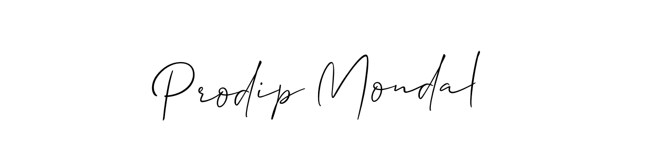 Prodip Mondal stylish signature style. Best Handwritten Sign (Allison_Script) for my name. Handwritten Signature Collection Ideas for my name Prodip Mondal. Prodip Mondal signature style 2 images and pictures png