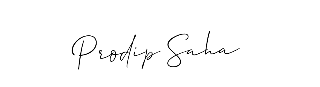 Make a short Prodip Saha signature style. Manage your documents anywhere anytime using Allison_Script. Create and add eSignatures, submit forms, share and send files easily. Prodip Saha signature style 2 images and pictures png