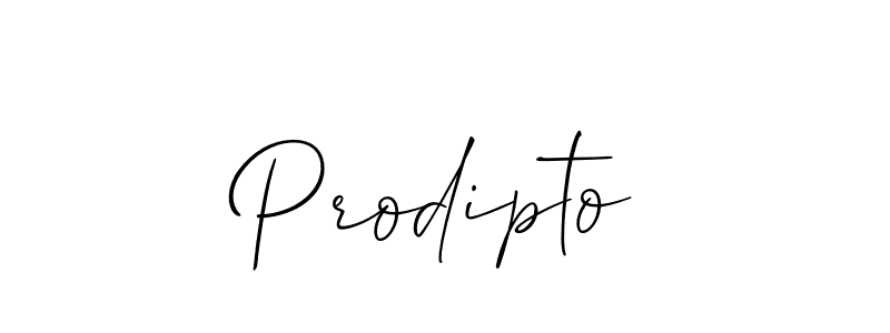 Also we have Prodipto name is the best signature style. Create professional handwritten signature collection using Allison_Script autograph style. Prodipto signature style 2 images and pictures png