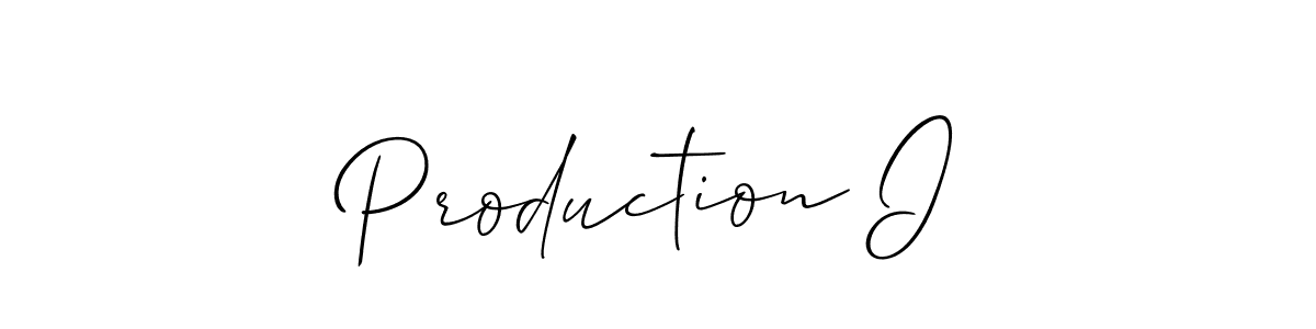 Make a beautiful signature design for name Production I. Use this online signature maker to create a handwritten signature for free. Production I signature style 2 images and pictures png