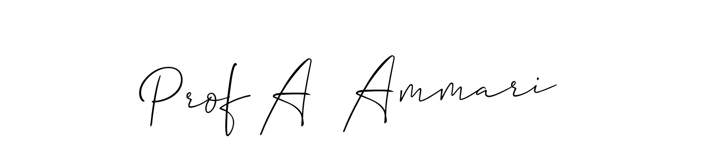This is the best signature style for the Prof A  Ammari name. Also you like these signature font (Allison_Script). Mix name signature. Prof A  Ammari signature style 2 images and pictures png