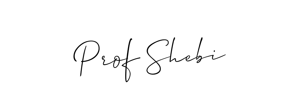 How to Draw Prof Shebi signature style? Allison_Script is a latest design signature styles for name Prof Shebi. Prof Shebi signature style 2 images and pictures png