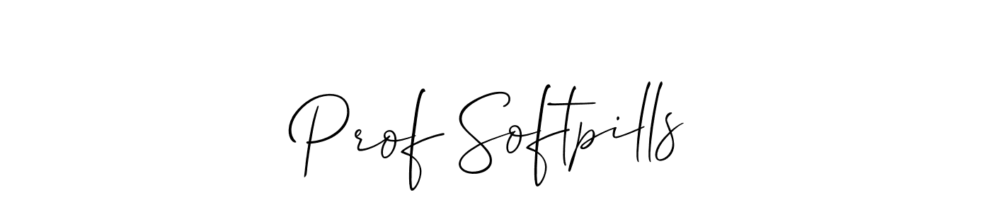 How to make Prof Softpills signature? Allison_Script is a professional autograph style. Create handwritten signature for Prof Softpills name. Prof Softpills signature style 2 images and pictures png