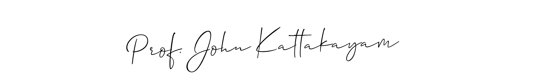 Make a beautiful signature design for name Prof. John Kattakayam. With this signature (Allison_Script) style, you can create a handwritten signature for free. Prof. John Kattakayam signature style 2 images and pictures png