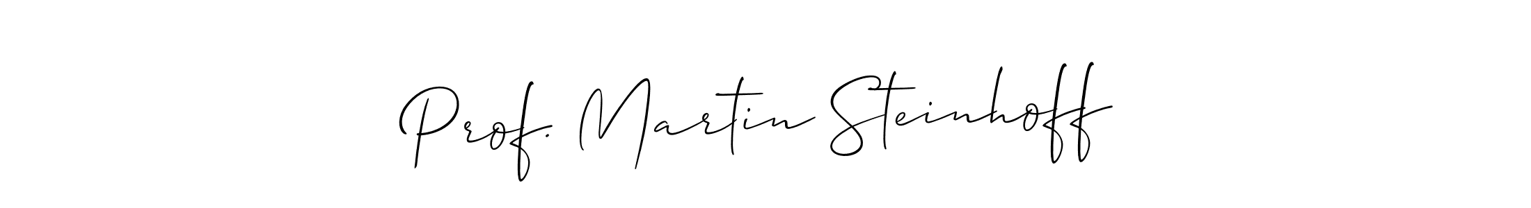 Design your own signature with our free online signature maker. With this signature software, you can create a handwritten (Allison_Script) signature for name Prof. Martin Steinhoff. Prof. Martin Steinhoff signature style 2 images and pictures png