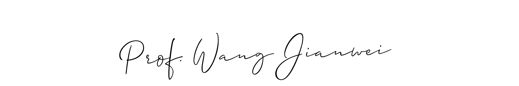 Also we have Prof. Wang Jianwei name is the best signature style. Create professional handwritten signature collection using Allison_Script autograph style. Prof. Wang Jianwei signature style 2 images and pictures png