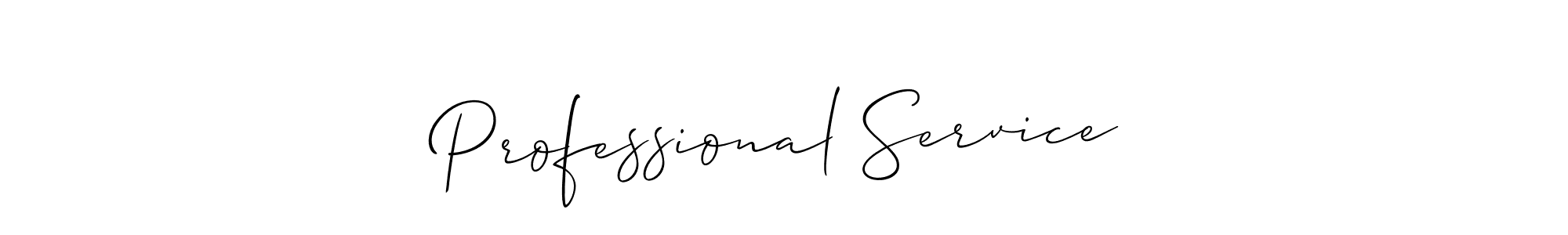 How to Draw Professional Service signature style? Allison_Script is a latest design signature styles for name Professional Service. Professional Service signature style 2 images and pictures png