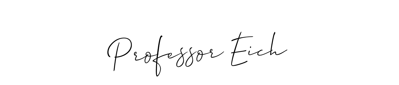 Check out images of Autograph of Professor Eich name. Actor Professor Eich Signature Style. Allison_Script is a professional sign style online. Professor Eich signature style 2 images and pictures png