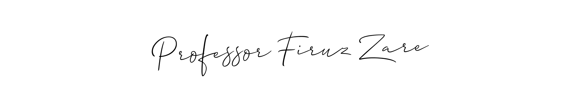 How to make Professor Firuz Zare signature? Allison_Script is a professional autograph style. Create handwritten signature for Professor Firuz Zare name. Professor Firuz Zare signature style 2 images and pictures png