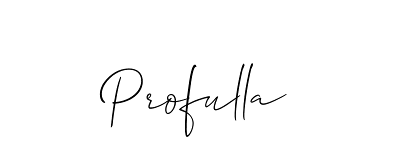 Also we have Profulla name is the best signature style. Create professional handwritten signature collection using Allison_Script autograph style. Profulla signature style 2 images and pictures png