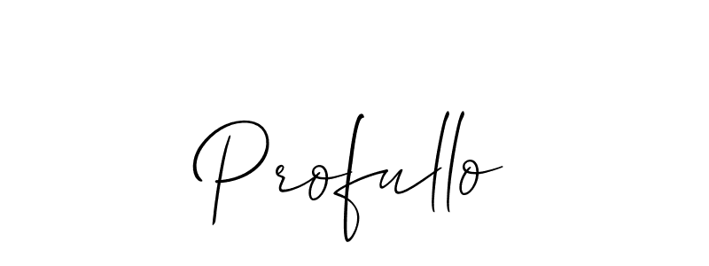 Also we have Profullo name is the best signature style. Create professional handwritten signature collection using Allison_Script autograph style. Profullo signature style 2 images and pictures png